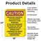 Signmission Radiation & Laser Sign, 24 in H x 18 in W, Aluminum, Rectangle OS-2PACK-CR-A-1824-V-10249 - alternate 7